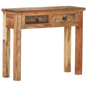 vidaXL Wandtafel 90,5x30x75 cm massief acaciahout en gerecycled hout