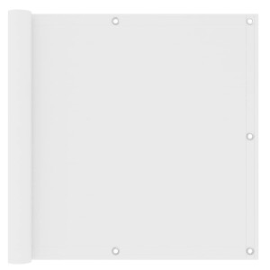 vidaXL Balkonscherm 90x400 cm oxford stof wit