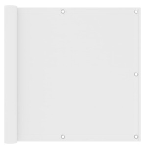 vidaXL Balkonscherm 90x500 cm oxford stof wit