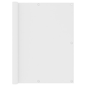 vidaXL Balkonscherm 120x600 cm oxford stof wit