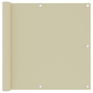 vidaXL Balkonscherm 90x300 cm oxford stof crème