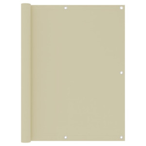 vidaXL Balkonscherm 120x300 cm oxford stof crème
