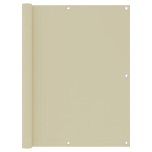 vidaXL Balkonscherm 120x600 cm oxford stof crème