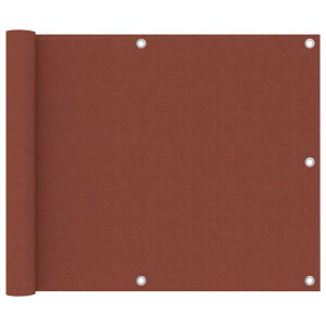 vidaXL Balkonscherm 75x300 cm oxford stof terracotta