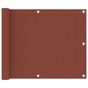 vidaXL Balkonscherm 75x500 cm oxford stof terracotta