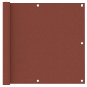vidaXL Balkonscherm 90x500 cm oxford stof terracotta