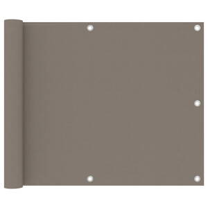 vidaXL Balkonscherm 75x300 cm oxford stof taupe