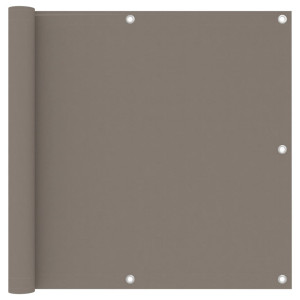 vidaXL Balkonscherm 90x500 cm oxford stof taupe