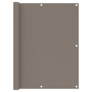 vidaXL Balkonscherm 120x400 cm oxford stof taupe