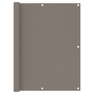 vidaXL Balkonscherm 120x500 cm oxford stof taupe