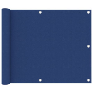 vidaXL Balkonscherm 75x300 cm oxford stof blauw