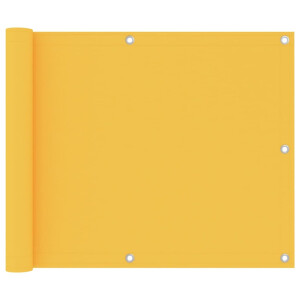 vidaXL Balkonscherm 75x400 cm oxford stof geel