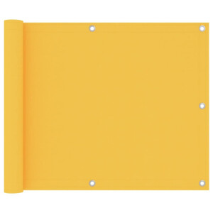 vidaXL Balkonscherm 75x600 cm oxford stof geel
