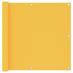 vidaXL Balkonscherm 90x600 cm oxford stof geel