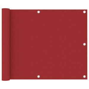 vidaXL Balkonscherm 75x500 cm oxford stof rood