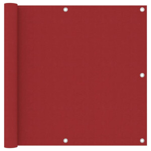 vidaXL Balkonscherm 90x500 cm oxford stof rood
