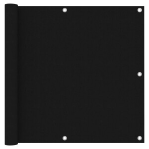 vidaXL Balkonscherm 90x600 cm oxford stof zwart