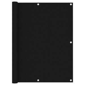 vidaXL Balkonscherm 120x600 cm oxford stof zwart