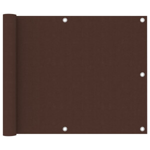 vidaXL Balkonscherm 75x600 cm oxford stof bruin