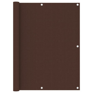 vidaXL Balkonscherm 120x500 cm oxford stof bruin