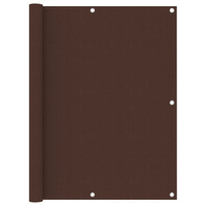 vidaXL Balkonscherm 120x600 cm oxford stof bruin