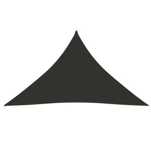 vidaXL Zonnescherm driehoekig 3,5x3,5x4,9 m oxford stof antracietkleur