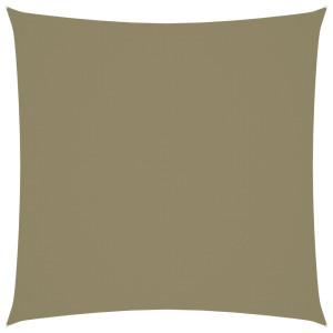 vidaXL Zonnescherm vierkant 5x5 m oxford stof beige