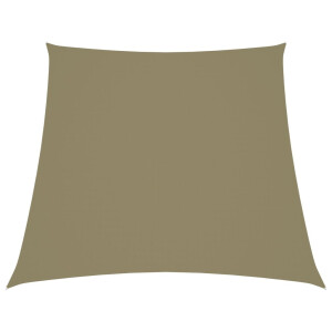 vidaXL Zonnescherm trapezium 3/4x3 m oxford stof beige