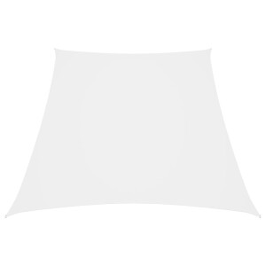 vidaXL Zonnescherm trapezium 3/4x3 m oxford stof wit