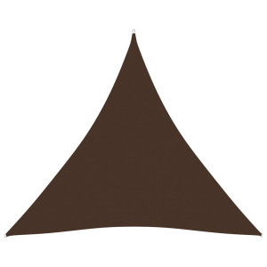 vidaXL Zonnescherm driehoekig 4,5x4,5x4,5 m oxford stof bruin