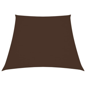 vidaXL Zonnescherm trapezium 3/4x3 m oxford stof bruin