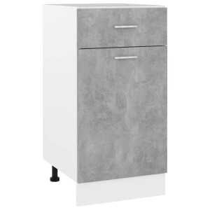 vidaXL Onderkast met lade 40x46x81,5 cm bewerkt hout betongrijs