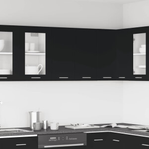 vidaXL Hangkast Lyon 60x31x60 cm bewerkt hout zwart