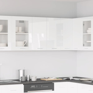 vidaXL Hangkast Lyon 60x31x60 cm bewerkt hout hoogglans wit