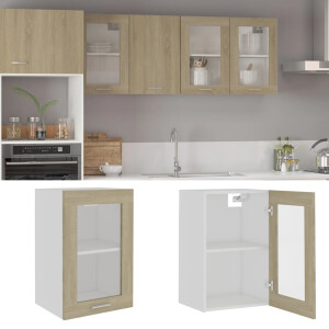 vidaXL Bovenkast Lyon 40x31x60 cm bewerkt hout sonoma eikenkleurig