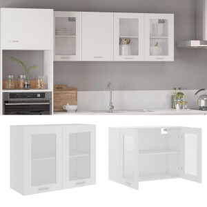 vidaXL Hangkast Lyon 80x31x60 cm bewerkt hout wit