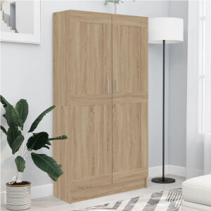 vidaXL Boekenkast 82,5x30,5x150 cm bewerkt hout sonoma eikenkleurig