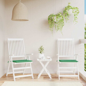 vidaXL Tuinstoelkussens 2 st 40x40x4 cm oxford stof groen