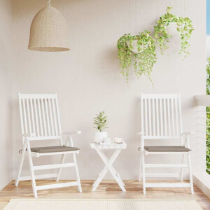 vidaXL Tuinstoelkussens 2 st 40x40x4 cm oxford stof taupe