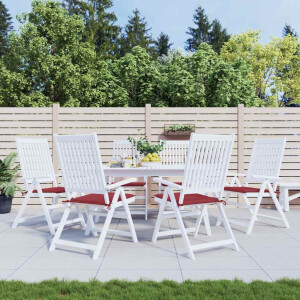 vidaXL Tuinstoelkussens 6 st 40x40x4 cm oxford stof wijnrood