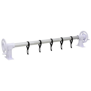 vidaXL Zwembadhoesroller met kunststof frame