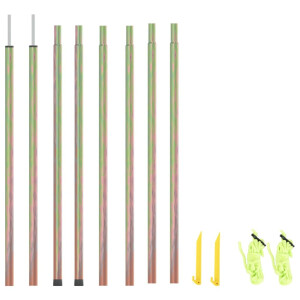 vidaXL Zonneschermpalen 2 st 200 cm gegalvaniseerd staal