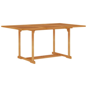 vidaXL Tuintafel 150x90x75 cm massief teakhout