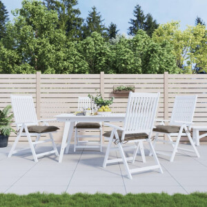vidaXL Stoelkussens 4 st 40x40x7 cm oxford stof taupe
