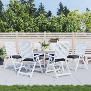 vidaXL Stoelkussens 6 st 50x50x7 cm oxford stof antracietkleurig