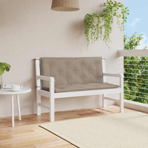 vidaXL Tuinbankkussen 120x(50+50)x7 cm oxford stof taupe