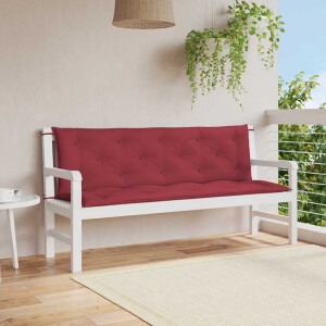 vidaXL Tuinbankkussen 150x(50+50)x7 cm oxford stof wijnrood