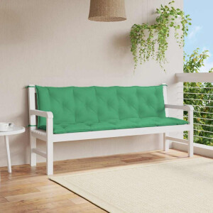 vidaXL Tuinbankkussen 180x(50+50)x7 cm oxford stof groen