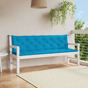 vidaXL Tuinbankkussen 200x(50+50)x7 cm oxford stof lichtblauw