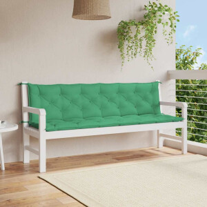 vidaXL Tuinbankkussen 200x(50+50)x7 cm oxford stof groen